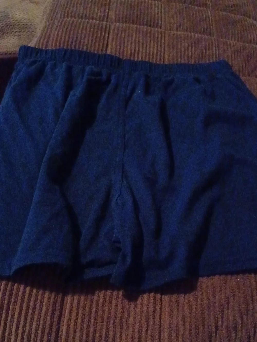 Men's Navy Graphic Shorts with Yellow & Red Character Print